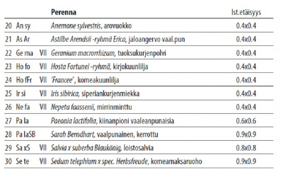 Puutarhaetsivien suosikkiperennat